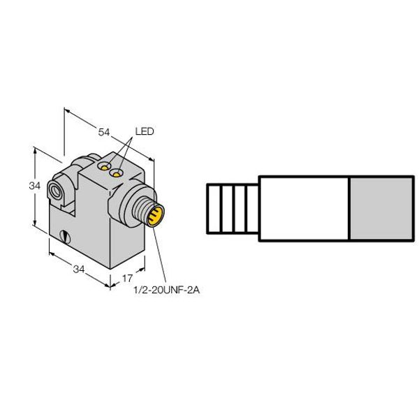 Magnetic Field Sensor For Pneumatic Cylinders   BIM-IKM-AZ3X2-B3131 image 1