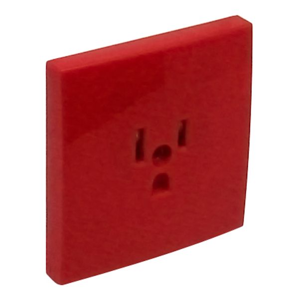SAF C.PLATE F/EARTH SOCKET (USA NEMA) RED image 2