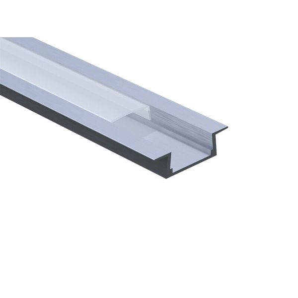 PANLUX Profile AL, 21.5x11x6mm, built-in, milk diffuser, ends and accessories included, 1m image 1