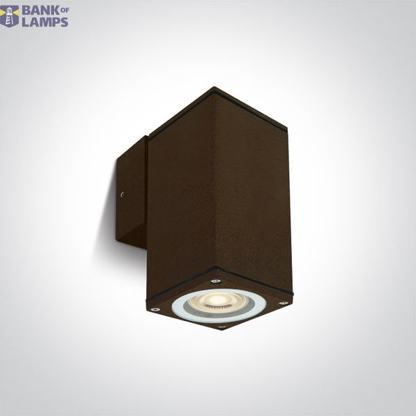 RUST BROWN WALL GU10 10w IP54 100-240V image 1