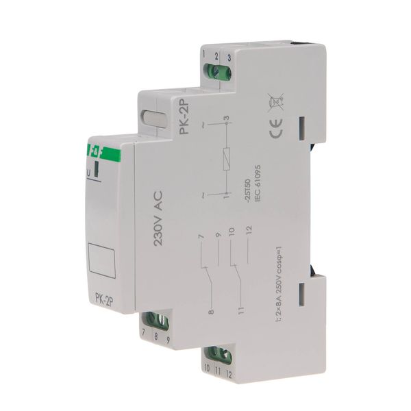 electromagnetic relay PK-2P 230 V image 1