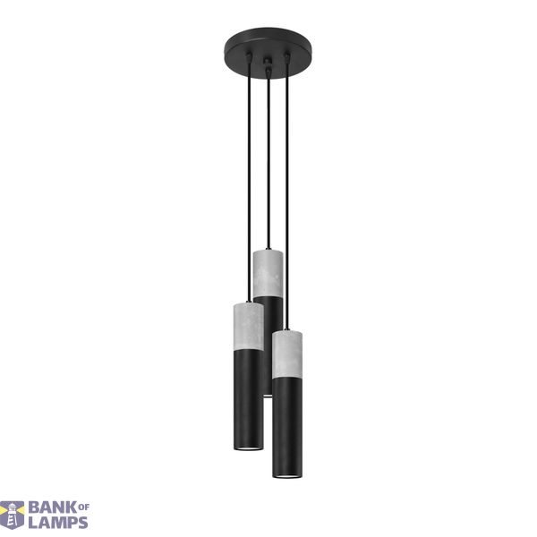 HANGING LAMP BORGIO 3P BLACK GU10 3X40W IP20 image 6