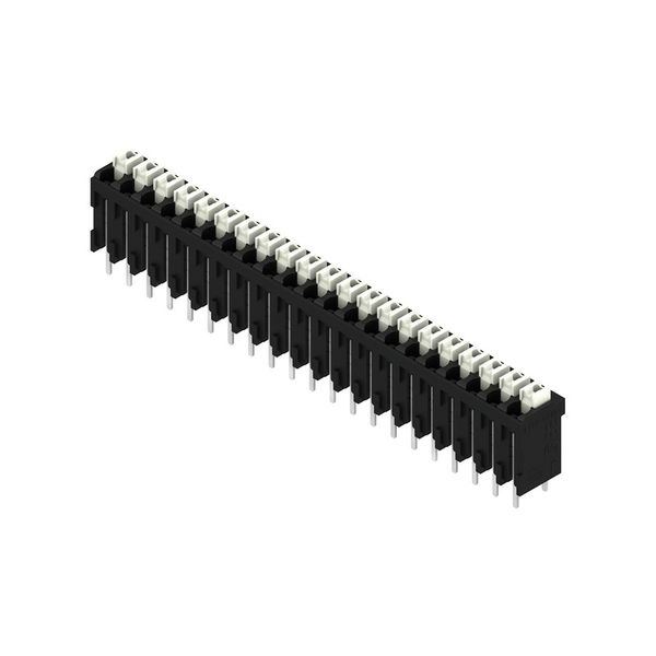 Printed circuit board terminals, 3.81 mm, Number of poles: 21, 180°, Solder pin length (l): 3.5 mm, black, PUSH IN with actuator, Clamping range, max. : 1.5 mm², Tube image 3