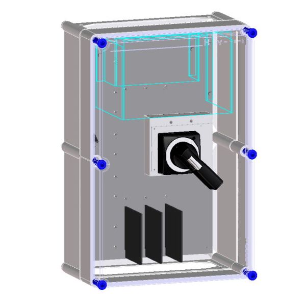 Switch enclosure prepared for 1 NZM3 MCCB 4P image 1
