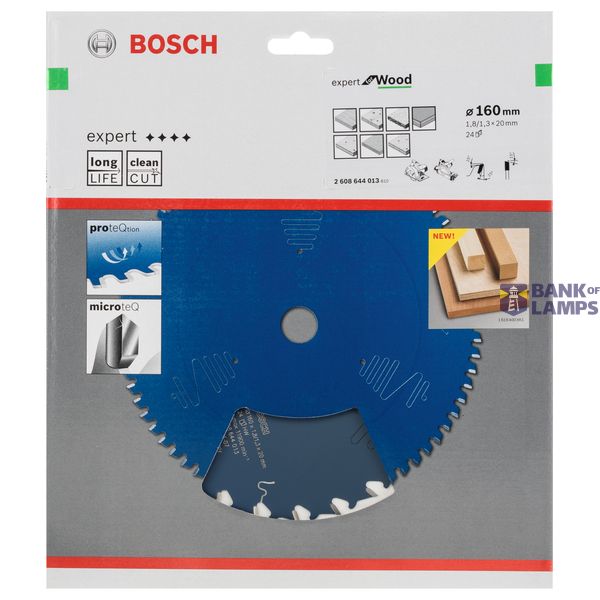 Circular saw blade Expert for Wood 160 x 20 x 1,8 mm, 24 image 2