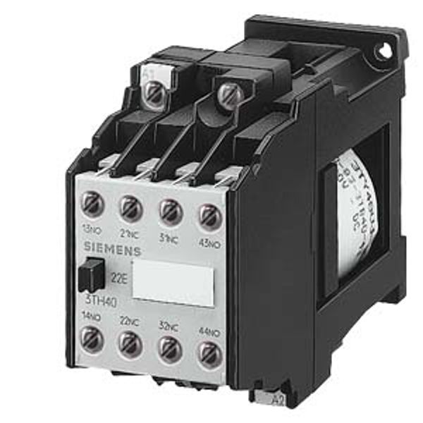 Contactor relay 53E, EN50011 5 NO + 3 NC, 24 V DC image 1