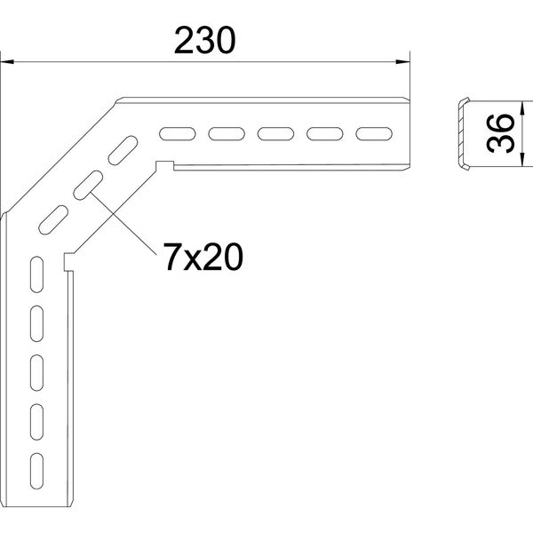 MW 90 SL23 FT 90° installation angle for C-mesh cable tray 230x230 image 2
