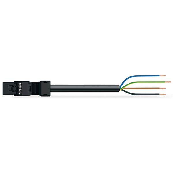 pre-assembled connecting cable Eca Plug/open-ended black image 1