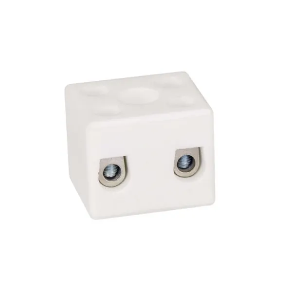 Porcelain terminal block CPO-10A-2P white image 1
