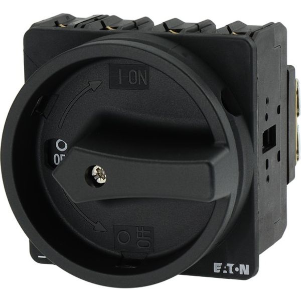P3-63/EA/SVB-SW/N Main switch, P3, 63 A, flush mounting, 3 pole + N, STOP function, With black rotary handle and locking ring, Lockable in the 0 (Off) position image 5