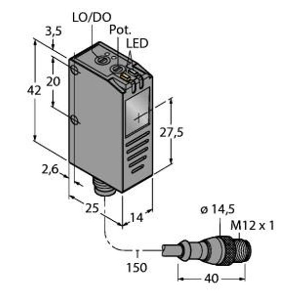 Photoelectric Sensor Retroreflective Sensor with Polarizing Filter   Q26PXLPQ5 image 1