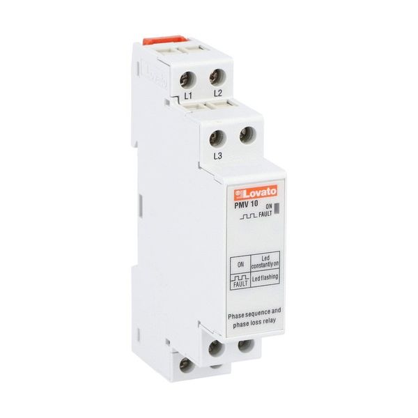 Voltage monitoring realy for three-phase system, without neutral, phase loss and incorrect phase sequence, 208...480VAC 50/60Hz image 1