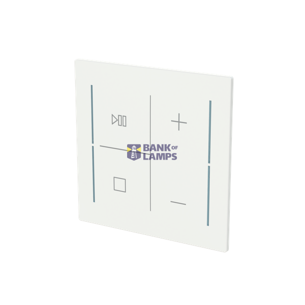 LFMW/A.4.70.1-44G Cover plate with legend with Symbols "music control" studio white - Trevion® image 2