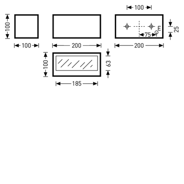 Wall and ceiling luminaire Skeo R Reflector Anthracite ET 23W 1500lm 70 symmetric narrow (SE) IP65 IK05 5 SDCM image 1
