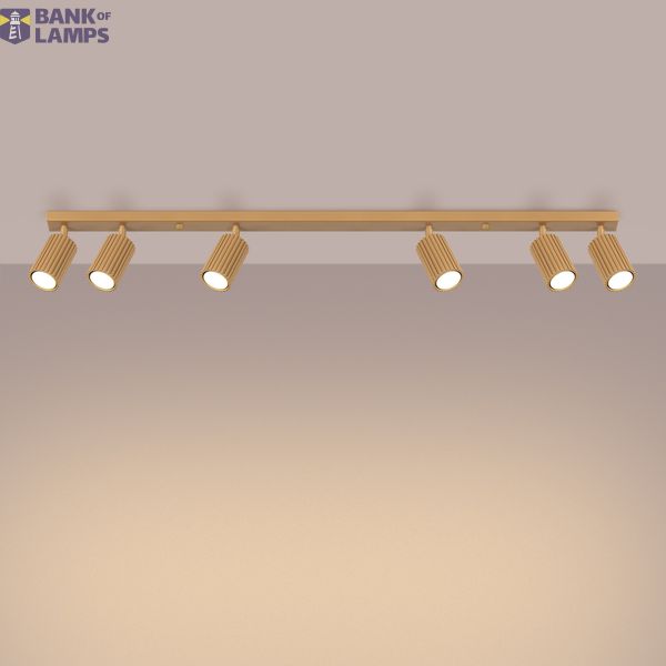 MOVABLE SPOTLIGHTS ON A GOLD CEILING STRIP FOR DINING ROOM, CARBON SERIES image 10