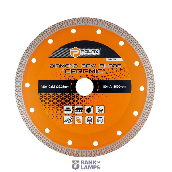 Diamond saw blade "Ceramic" 180x10x1.8x22.23mm image 1