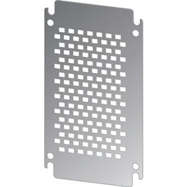 MPP-6080-CS Mounting plate, perforated, galvanized, for HxW=600x800mm image 2