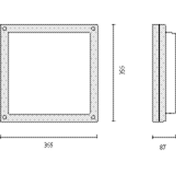 BLIZ SQUARE 40 LED 39W 840+NOOD WIT image 10