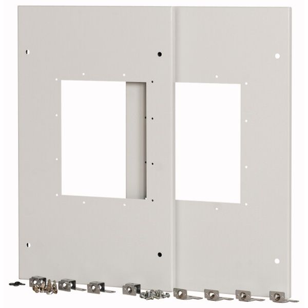 XMIX16F0802C Front cover, 2x IZMX16, fixed mounted design, W=800mm image 1