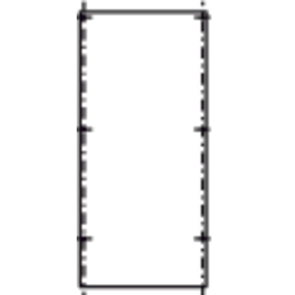 Mounting plate, for distribution pillars, PVC, for ZAL142, 600 x 276 m image 1