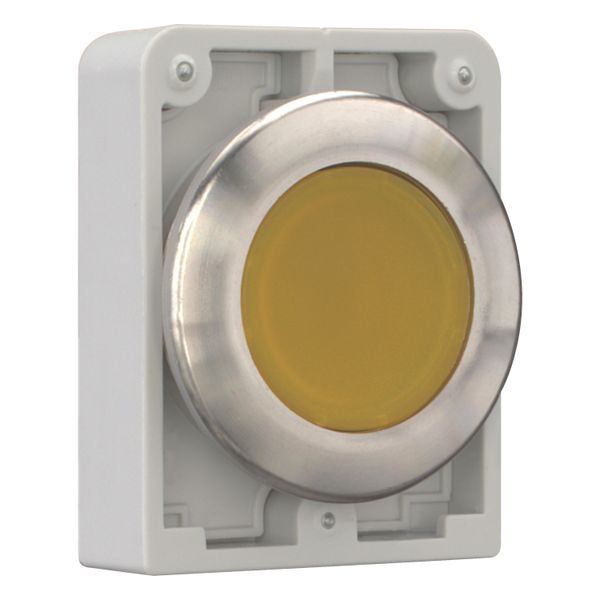 M30I-FDRL-Y Illuminated pushbutton actuator, RMQ-Titan, flat, maintained, yellow, blank, Front ring stainless steel image 14