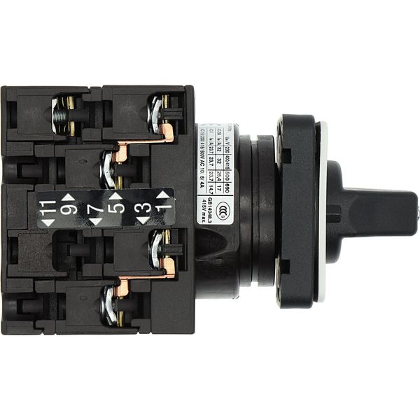 T3-3-8401/E Reversing switches, T3, 32 A, flush mounting, 3 contact unit(s), Contacts: 5, 60 °, maintained, With 0 (Off) position, 1-0-2, Design number 8401 image 19