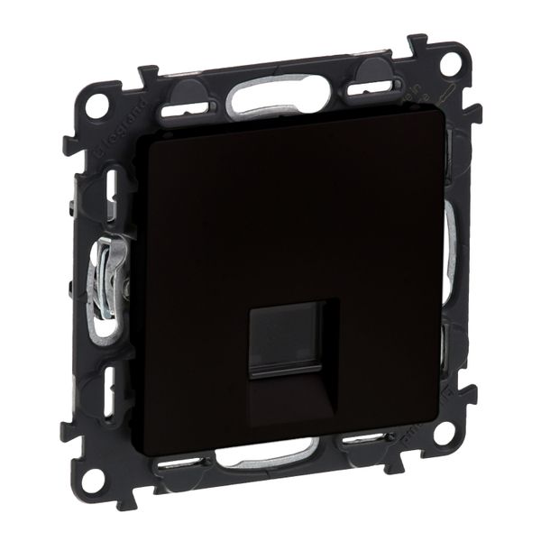 RJ45 socket category 6A STP with claws mat black Valena Life image 1