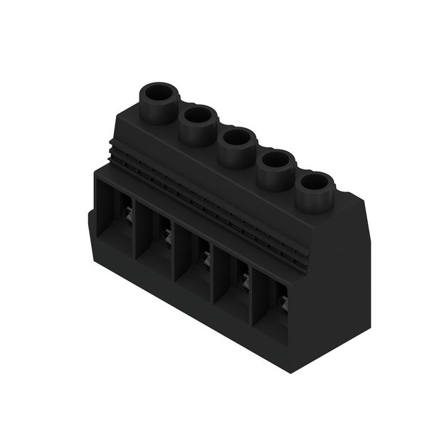Printed circuit board terminals, 15.00 mm, Number of poles: 5, 90°, Solder pin length (l): 4.5 mm, tinned, Pebble grey, Clamping yoke connection, Clamping range, max. : 50 mm², Box image 4