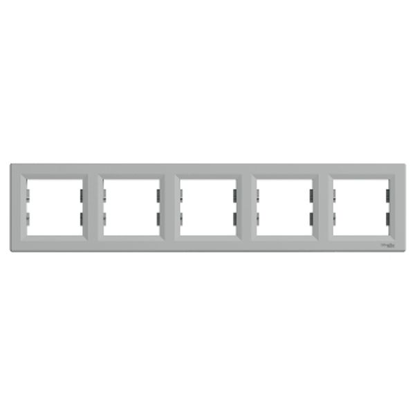 Asfora-horizontal 5-gang frame-alu image 2