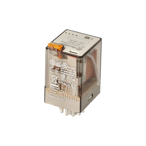 Rel. 3CO 6A/12VAC/Agni/Bifurcated contacts/Test button/Mech.ind (60.13.8.012.0240) image 3