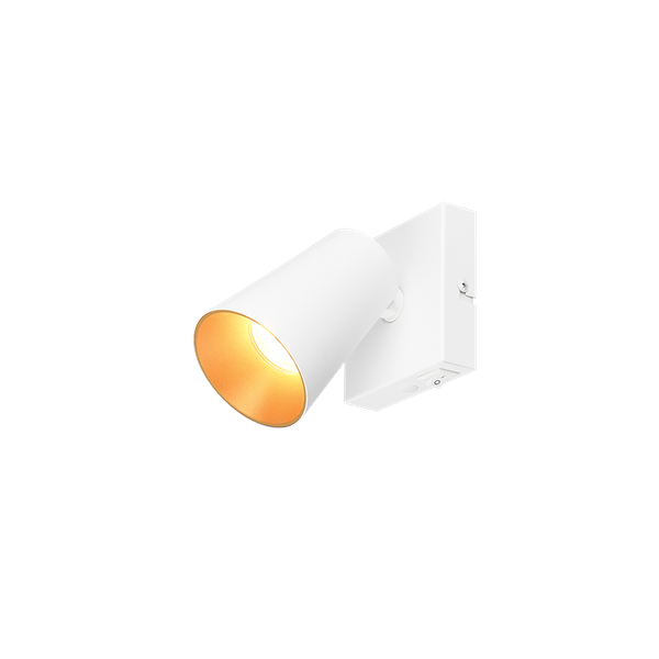 Sharp spot 1-pc GU10 matt white/gold image 1