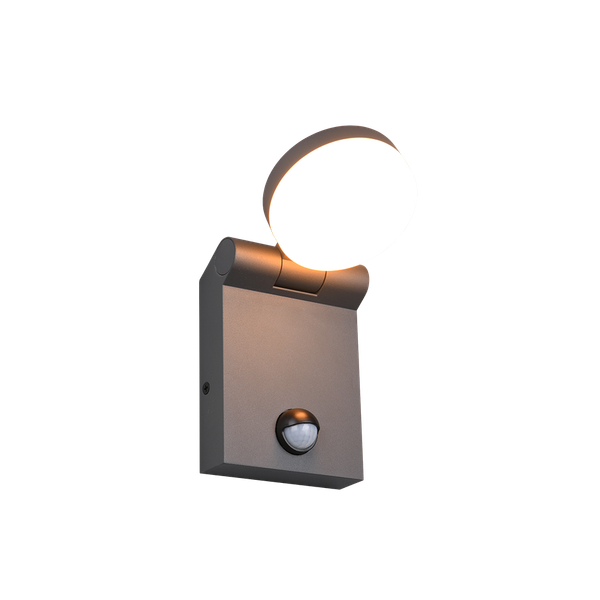 Adour LED wall lamp anthracite motion sensor image 1