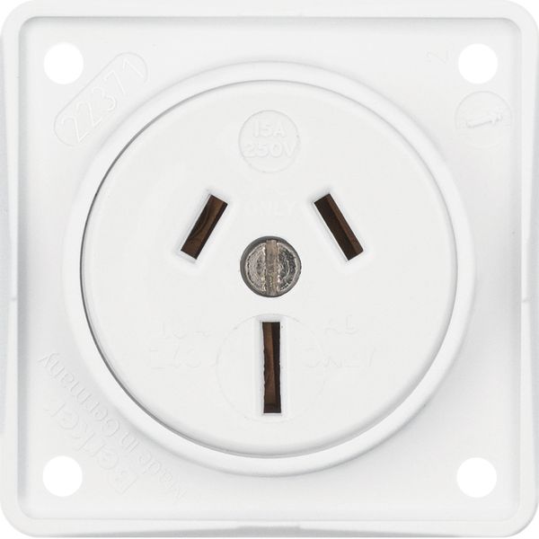 sock. outl. w. earth cont. AUSTRALIA 15 A, screw term, Int. mod. ins., image 1