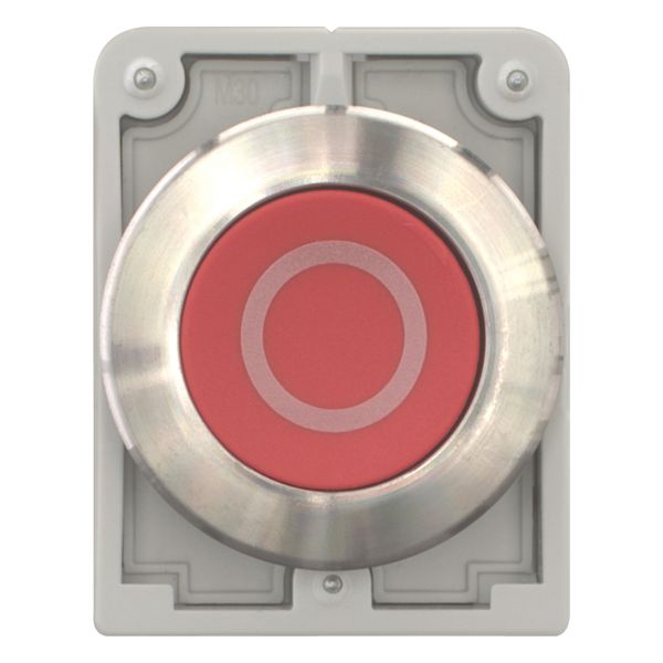 M30I-FDR-R-X0 Pushbutton, RMQ-Titan, flat, maintained, red, inscribed, Front ring stainless steel image 5