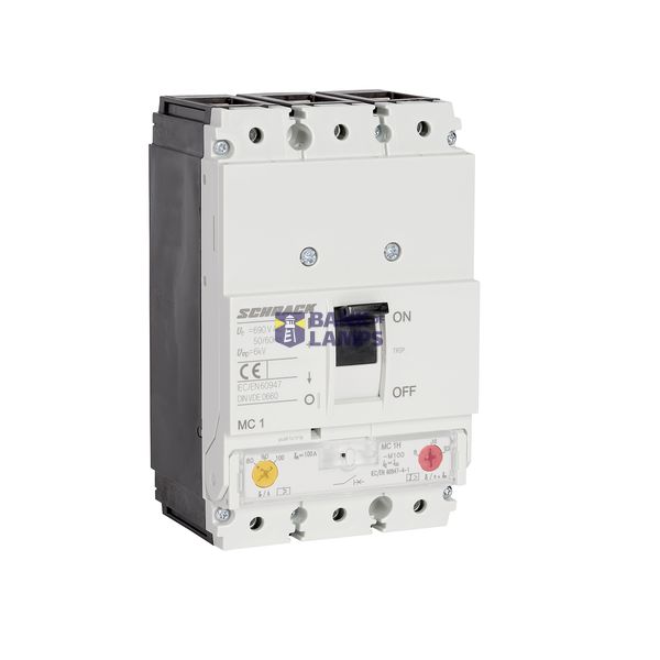 Moulded Case Circuit Breaker Type M, 3-pole, 100kA, 100A image 1