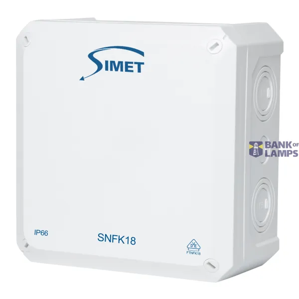 Junction box SNFK18 white IP66 image 1