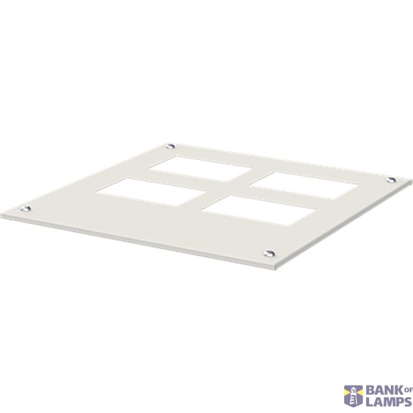 Top plate for 2x TZ flange., WxD 610x625mm image 1