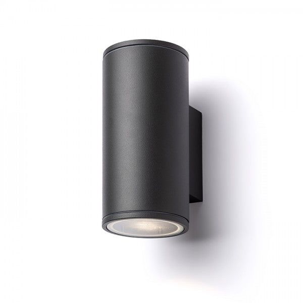 LIZZI II wall anthracite grey 230V LED GU10 2x8W IP54 image 1