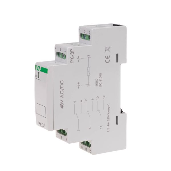 electromagnetic relay PK-3P 48V image 1