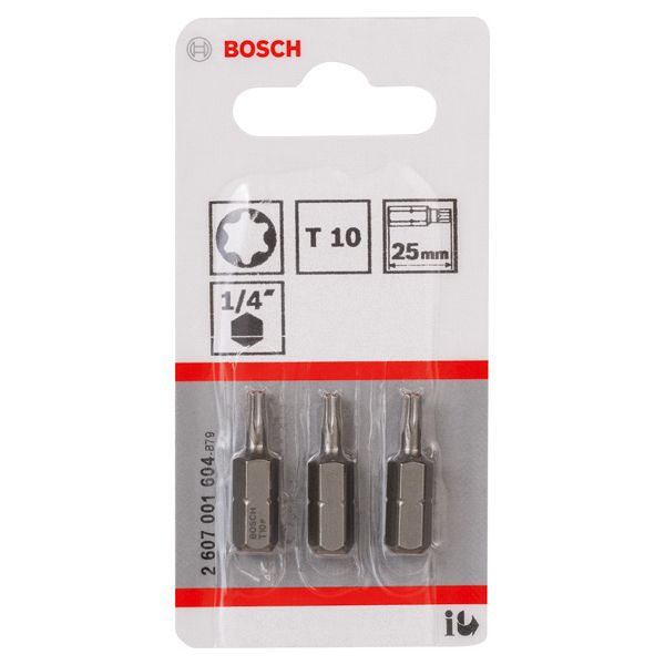 Screwdriver bit Extra Hard T10, 25 mm 3 pcs. image 2