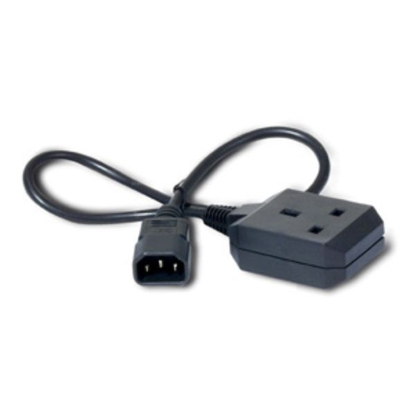Power Cord, C14 to BS1363 UK image 1