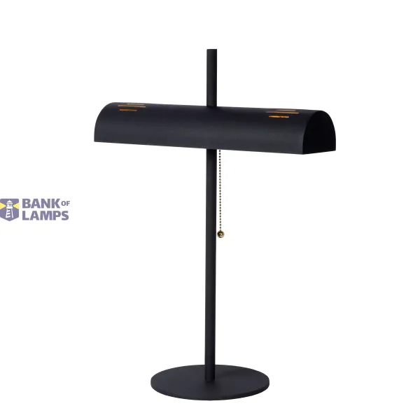 Lucide GLENDALE - Table lamp - 2xE27 - Black image 1