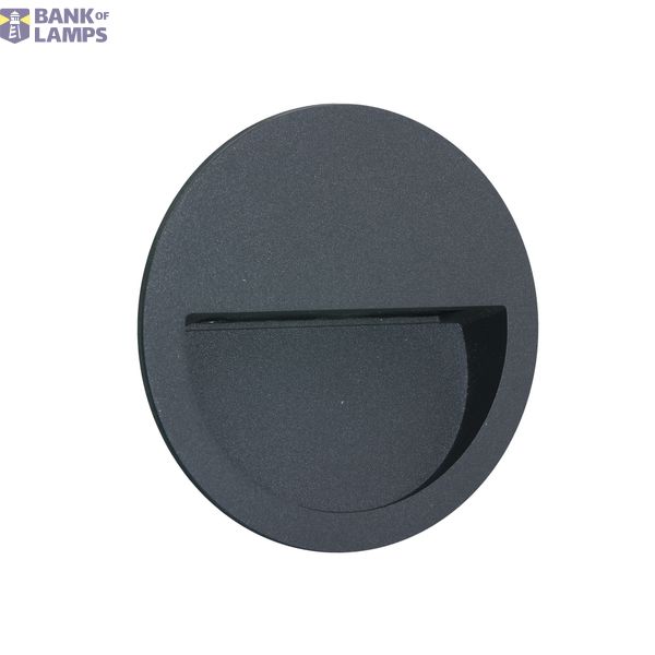 ANTHRACITE WALL RECESSED 3W WW IP65 DARK LIGHT 100-240V image 1