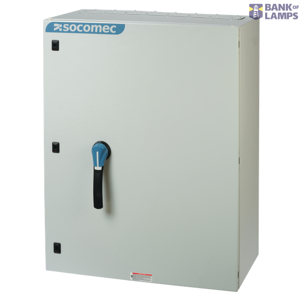 Manual transfer switch SIRCOVER I-0-II 3P+N 1600A in steel enclosure image 1