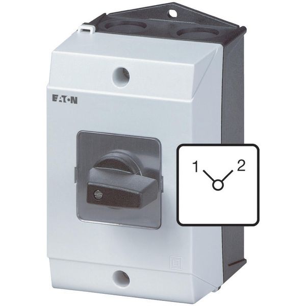 T3-3-8222/I2 Changeoverswitches, T3, 32 A, surface mounting, 3 contact unit(s), Contacts: 6, 90 °, maintained, Without 0 (Off) position, 1-2, Design number 8222 image 3