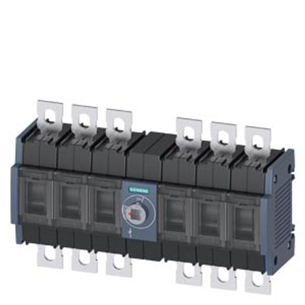 Switch disconnector 160 A, Size 2, 3-pole Lateral operating mechanism right Basic unit without handle image 1