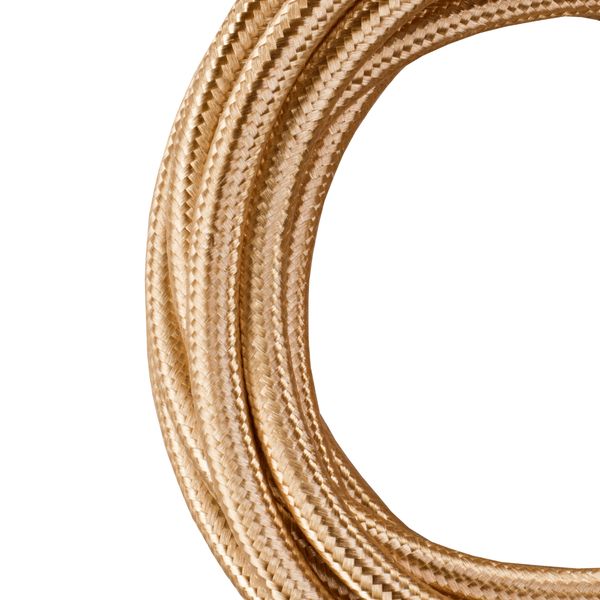 Textile Cable 2C Metallic Champagne 3m image 1