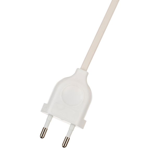 Cord with European plug White 200cm image 1