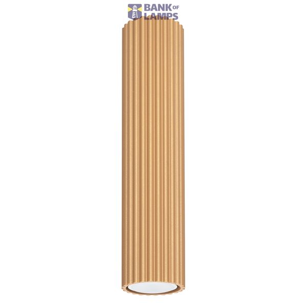 CYLINDRICAL TUBE WITH VERTICAL GROOVING, GOLD COLOUR, CARBON SERIES image 3