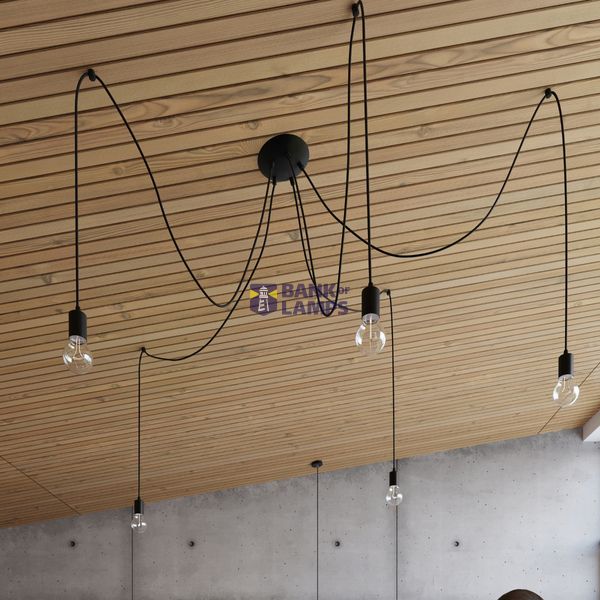 WALL LAMP EDISON BLACK E27 1X60W IP20 image 7